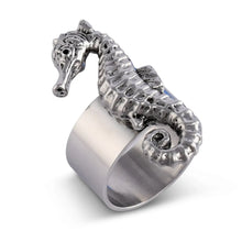 Load image into Gallery viewer, Sea Horse Napkin Rings - Set of 4
