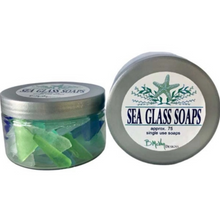 Load image into Gallery viewer, Sea Glass Soap - Approx. 75 Single-Use Soaps in a Jar, Perfect Stocking Stuffer for Christmas, Beach-Inspired Holiday Gift