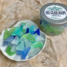 Load image into Gallery viewer, Sea Glass Soap - Approx. 75 Single-Use Soaps in a Jar, Perfect Stocking Stuffer for Christmas, Beach-Inspired Holiday Gift