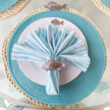 Load image into Gallery viewer, Pewter Fish Napkin Rings Set of 4