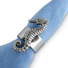 Load image into Gallery viewer, Sea Horse Napkin Rings - Set of 4