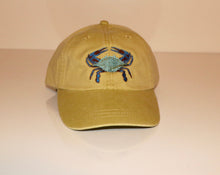 Load image into Gallery viewer, Crab Embroidered Baseball Hat - Coastal Nautical Cap in Multiple Color